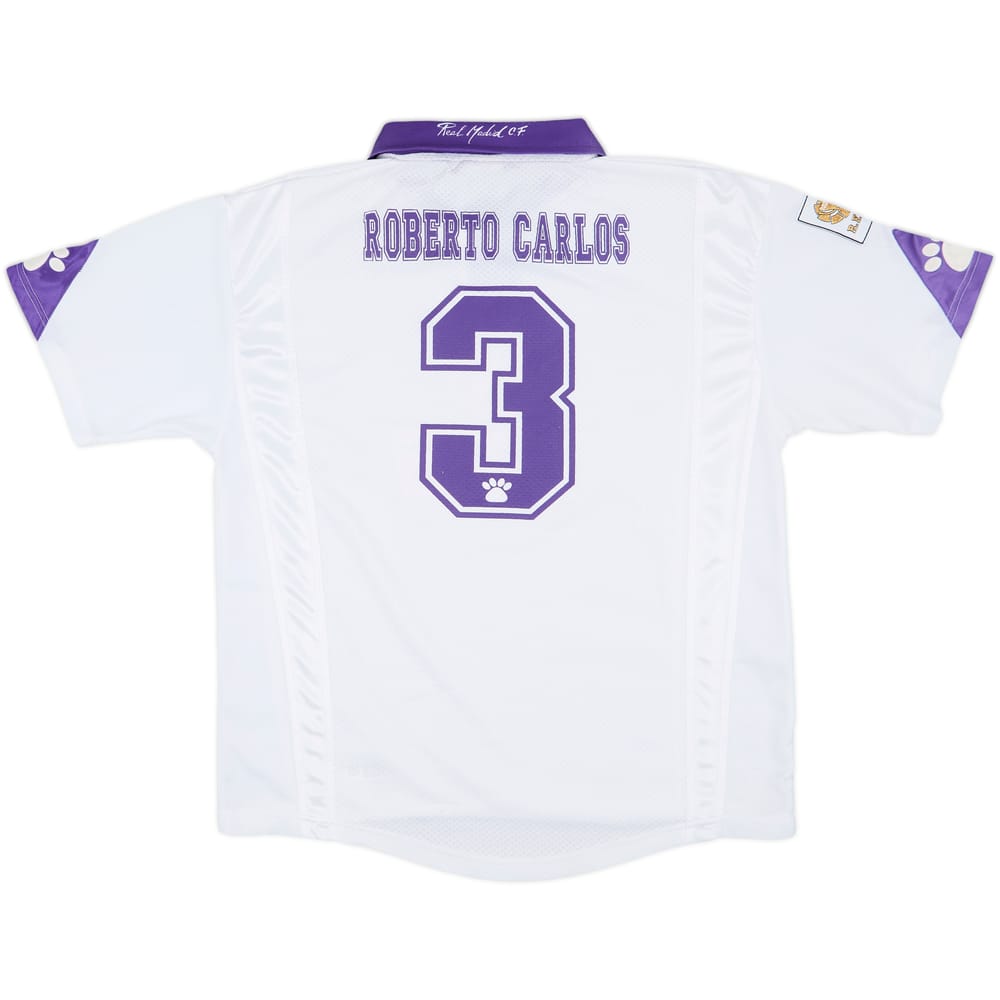 1997-98 Real Madrid Home Shirt Roberto Carlos #3 - 6/10 - (L)
