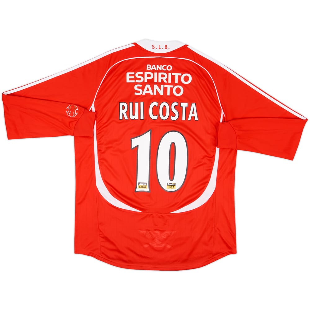 2006-07 Benfica Home L/S Shirt Rui Costa #10 - 6/10 - (XL)