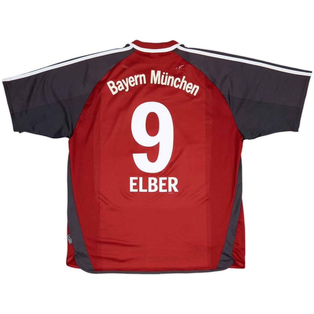 2001-02 Bayern Munich Home Shirt Elber #9 - 6/10 - (XXL)