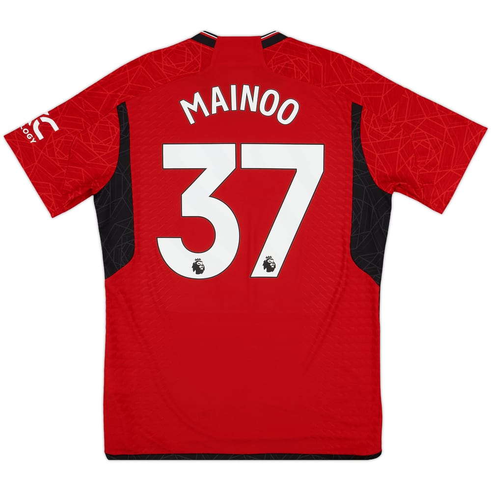 2023-24 Manchester United Authentic Home Shirt Mainoo #37 - 10/10 - (L)