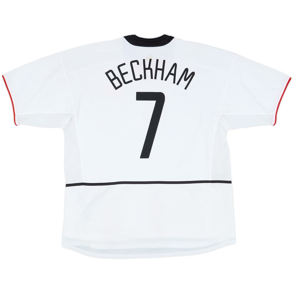 2002-03 Manchester United Away Shirt Beckham #7 (XXL)