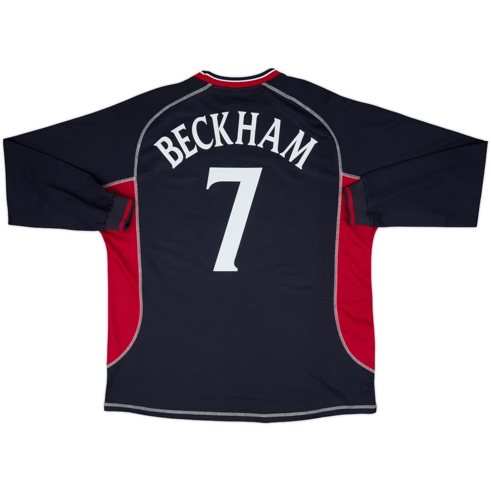 2000-01 Manchester United Third L/S Shirt Beckham #7 - 10/10 - (XXL)