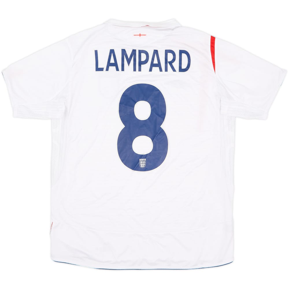 2005-07 England Home Shirt Lampard #8 - 5/10 - (L)