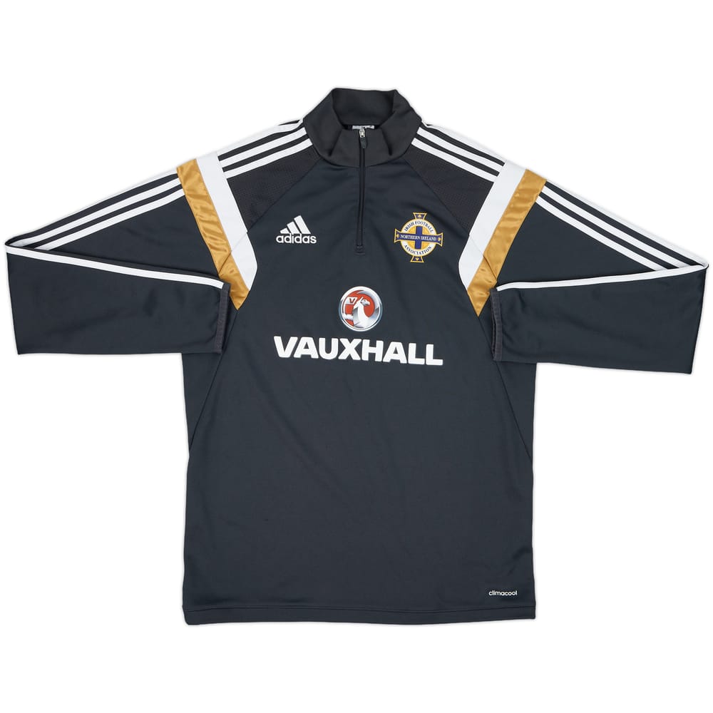 2014-15 Northern Ireland adidas 1/4 Zip Training Top - 8/10 - (M)