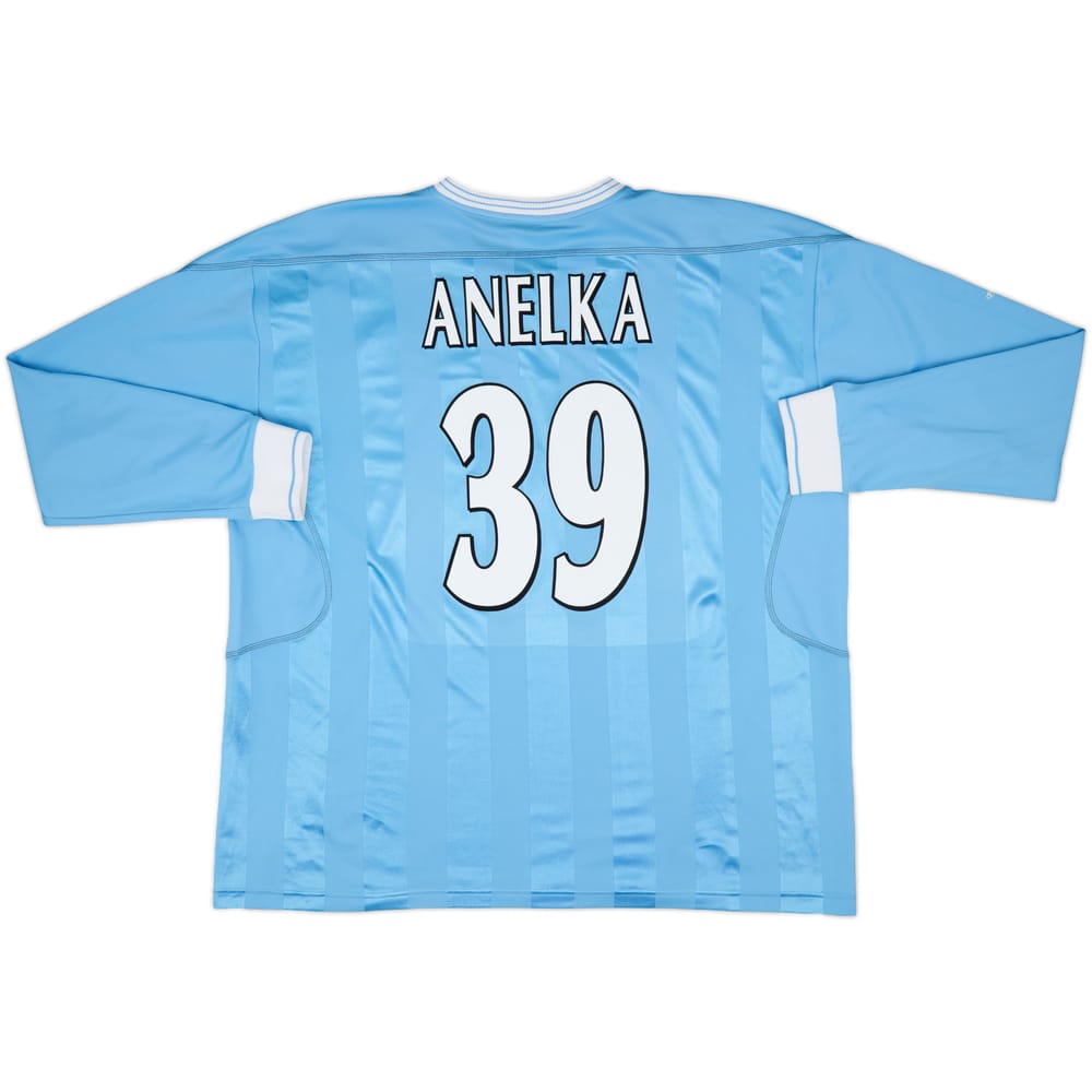 2003-04 Manchester City Home L/S Shirt Anelka #39 - 8/10 - (XXL)