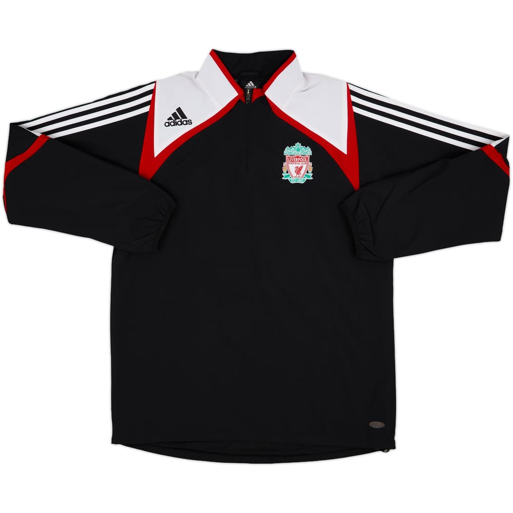 2007-08 Liverpool adidas 1/4 Zip Drill Top - 9/10 - (M/L)