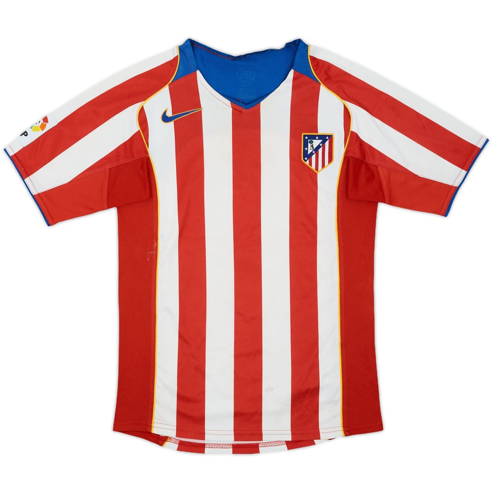 2004-05 Atletico Madrid Home Shirt - 6/10 - (M.Boys)