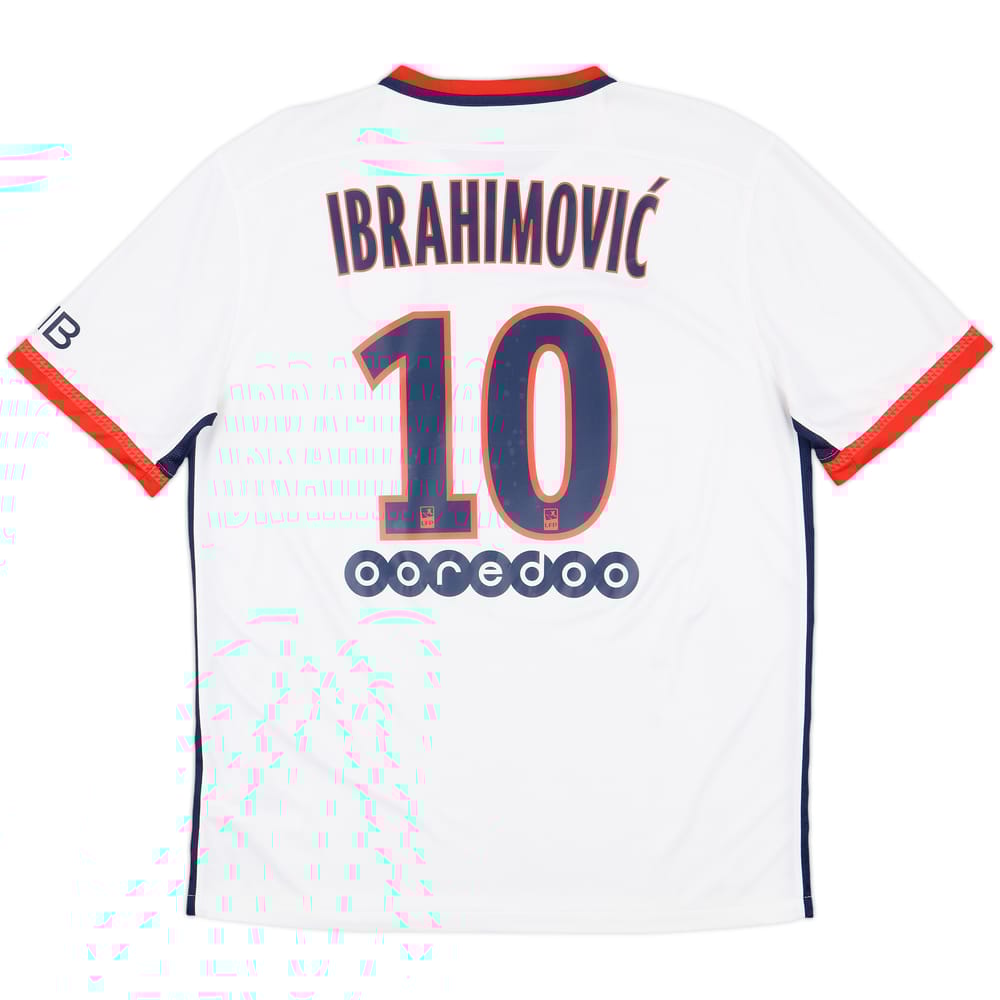 2015-16 Paris Saint-Germain Away Shirt Ibrahimovic #10 - 7/10 - (L)