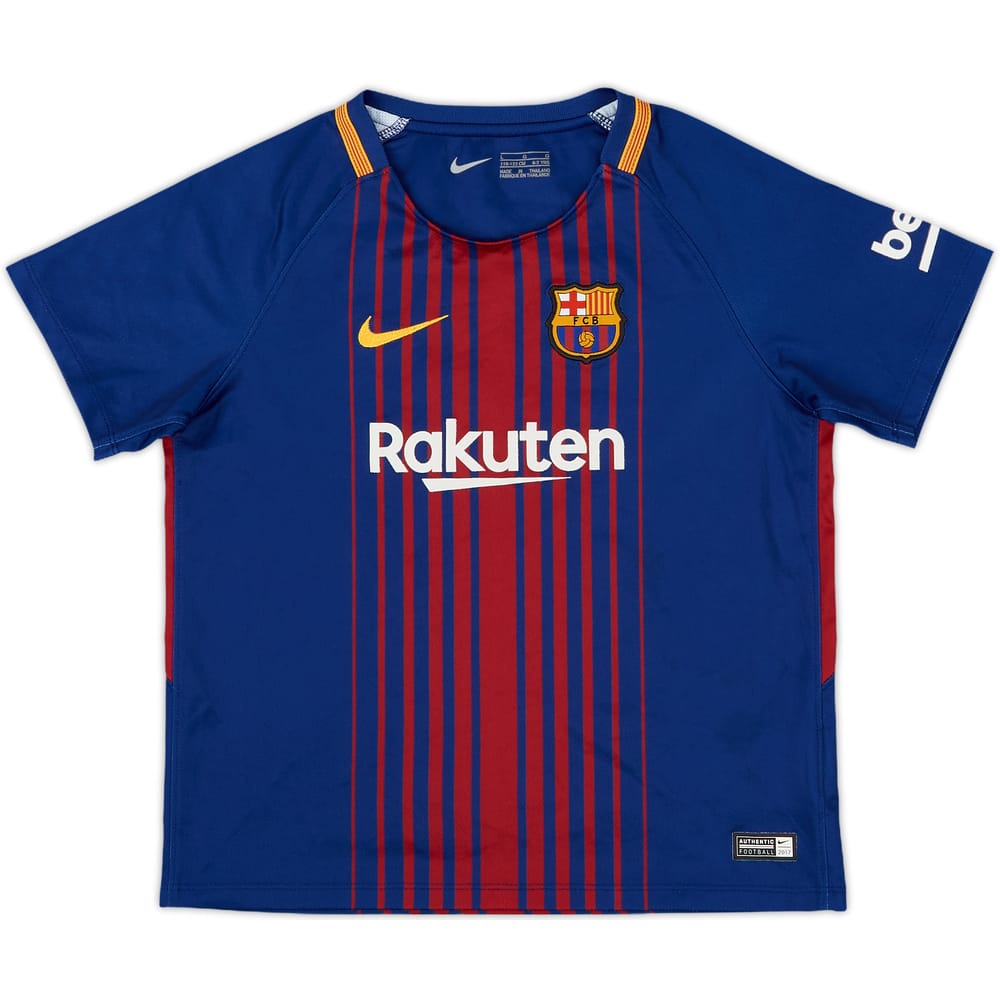 2017-18 Barcelona Home Shirt - 8/10 - (6-7 Years)