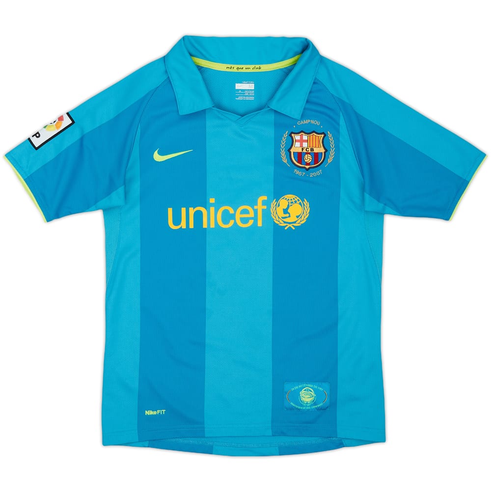 2007-09 Barcelona Away Shirt - 7/10 - (M.Boys)