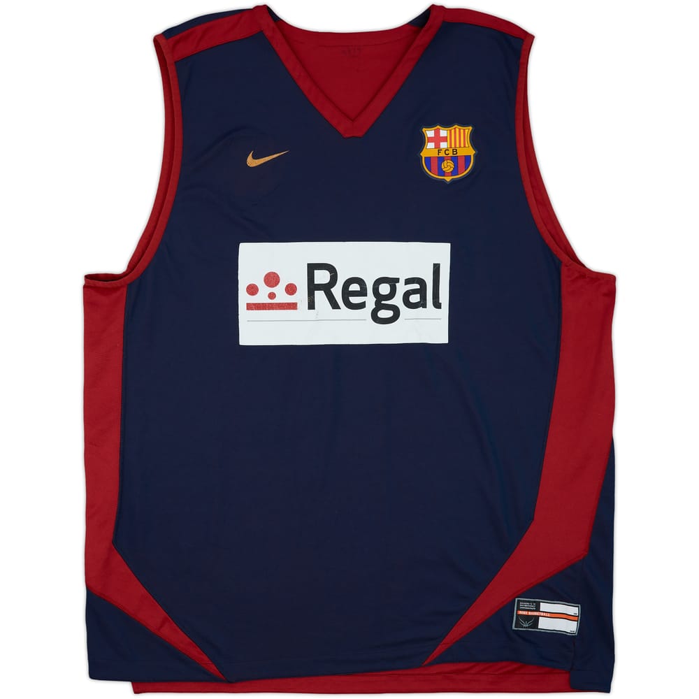 2007-08 Barcelona Basketball Jersey - 5/10 - (4XL)