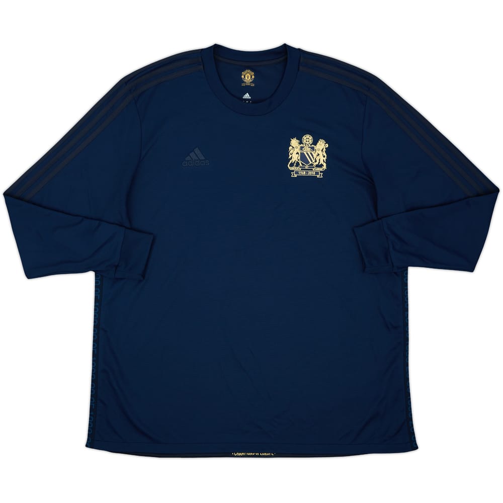 2018-19 Manchester United adidas Retro 1968 Sweat Top - 10/10 - (XXL)