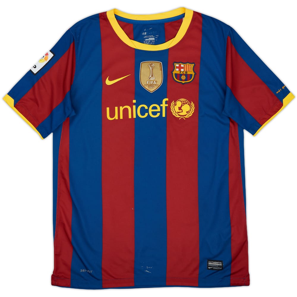 2010-11 Barcelona Home Shirt - 7/10 - (XL.Boys)