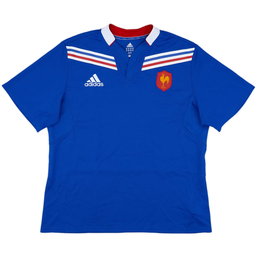 2012-13 France Rugby Home Shirt - 9/10 - (XXL)