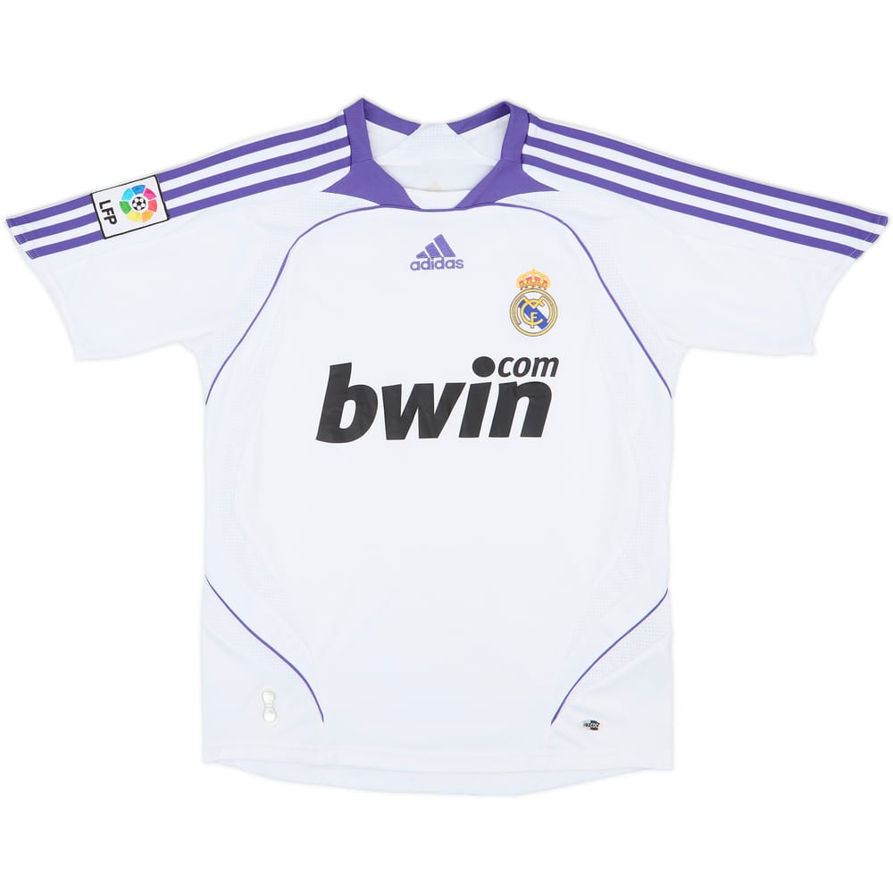 2007-08 Real Madrid Home Shirt - 7/10 - (L.Boys)