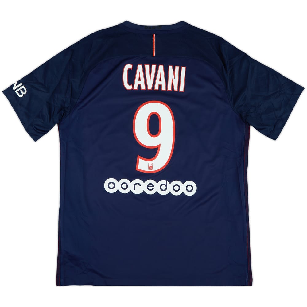 2016-17 Paris Saint-Germain Home Shirt Cavani #9 - 5/10 - (L)