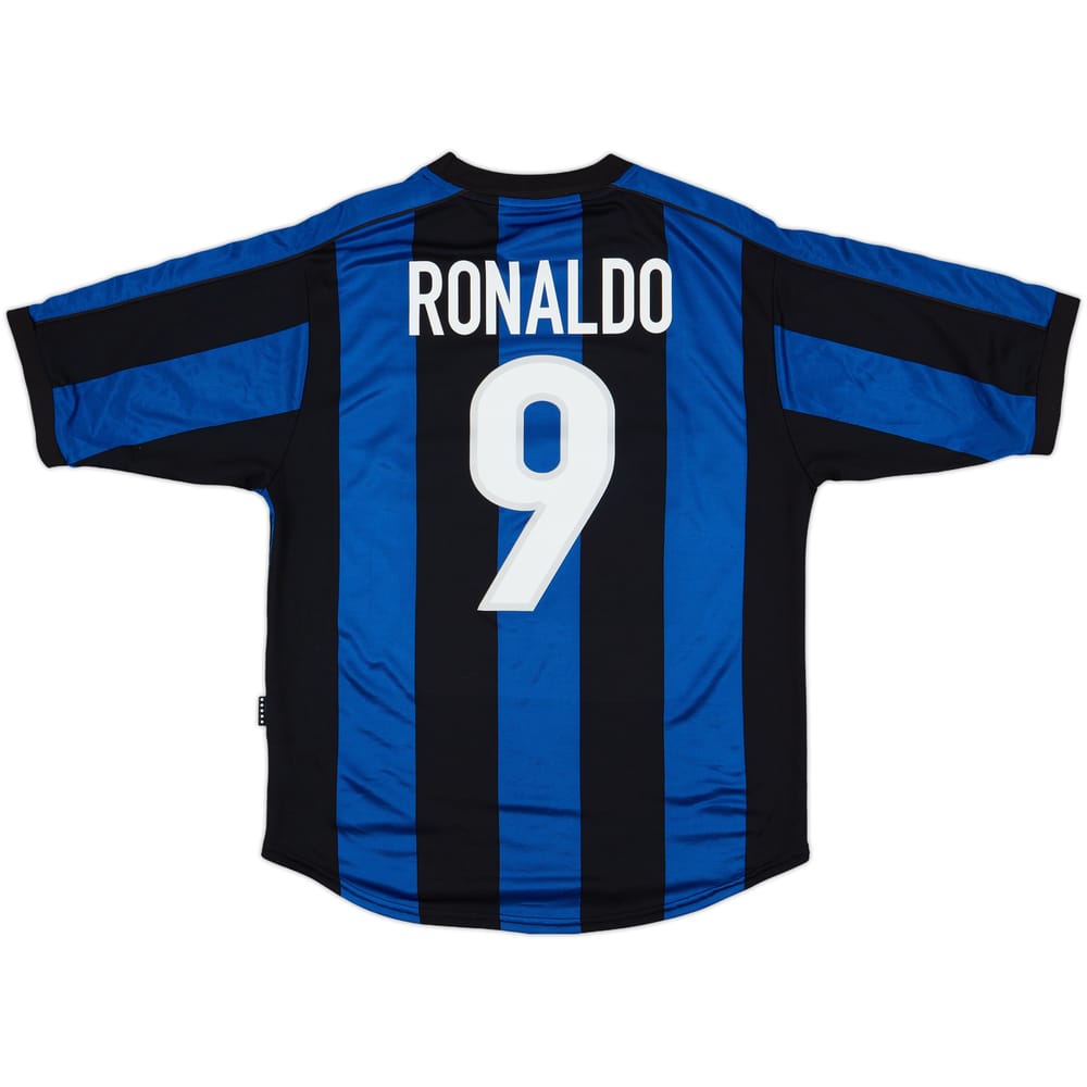 1999-00 Inter Milan Home Shirt Ronaldo #9 - 6/10 - (M)