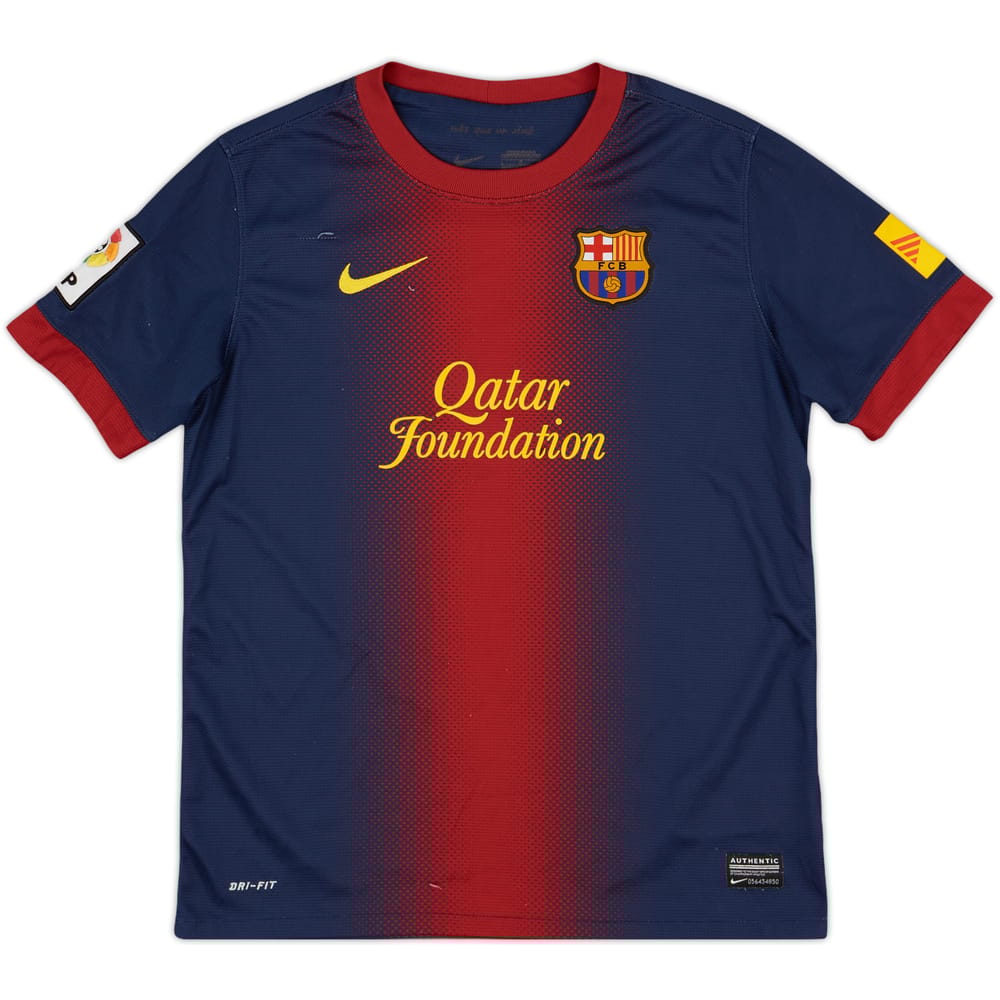 2012-13 Barcelona Home Shirt - 5/10 - (L.Boys)