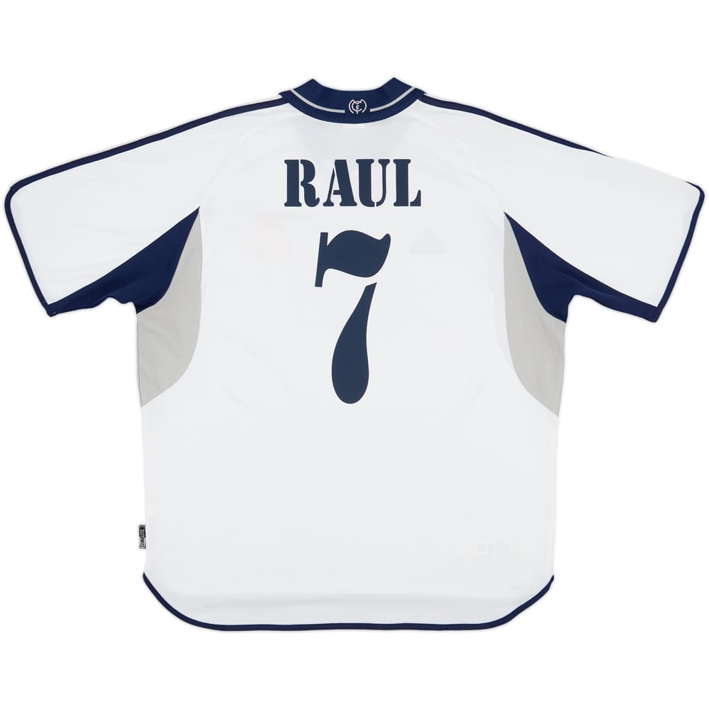 2000-01 Real Madrid Home Shirt Raul #7 - 7/10 - (XL)