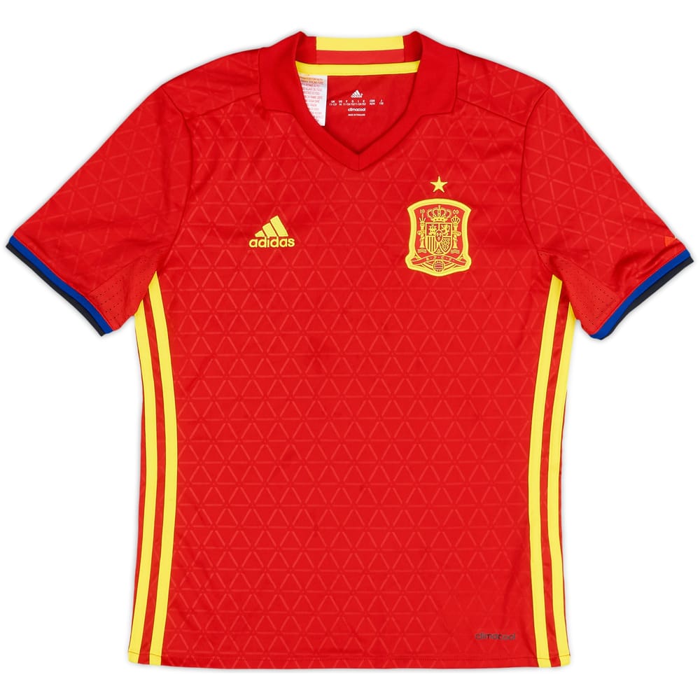 2016-17 Spain Home Shirt - 9/10 - (M.Boys)