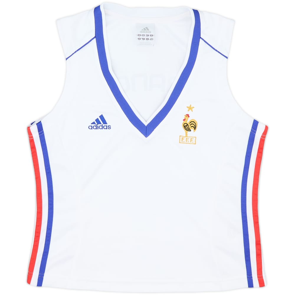 2004-05 France adidas Cropped Vest Shirt - 9/10 - (Women's L)