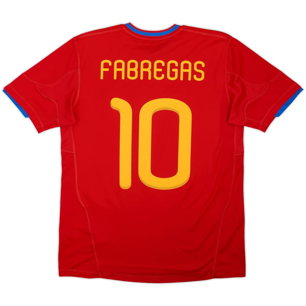 2009-10 Spain Home Shirt Fabregas #10 - 8/10 - (XL.Boys)