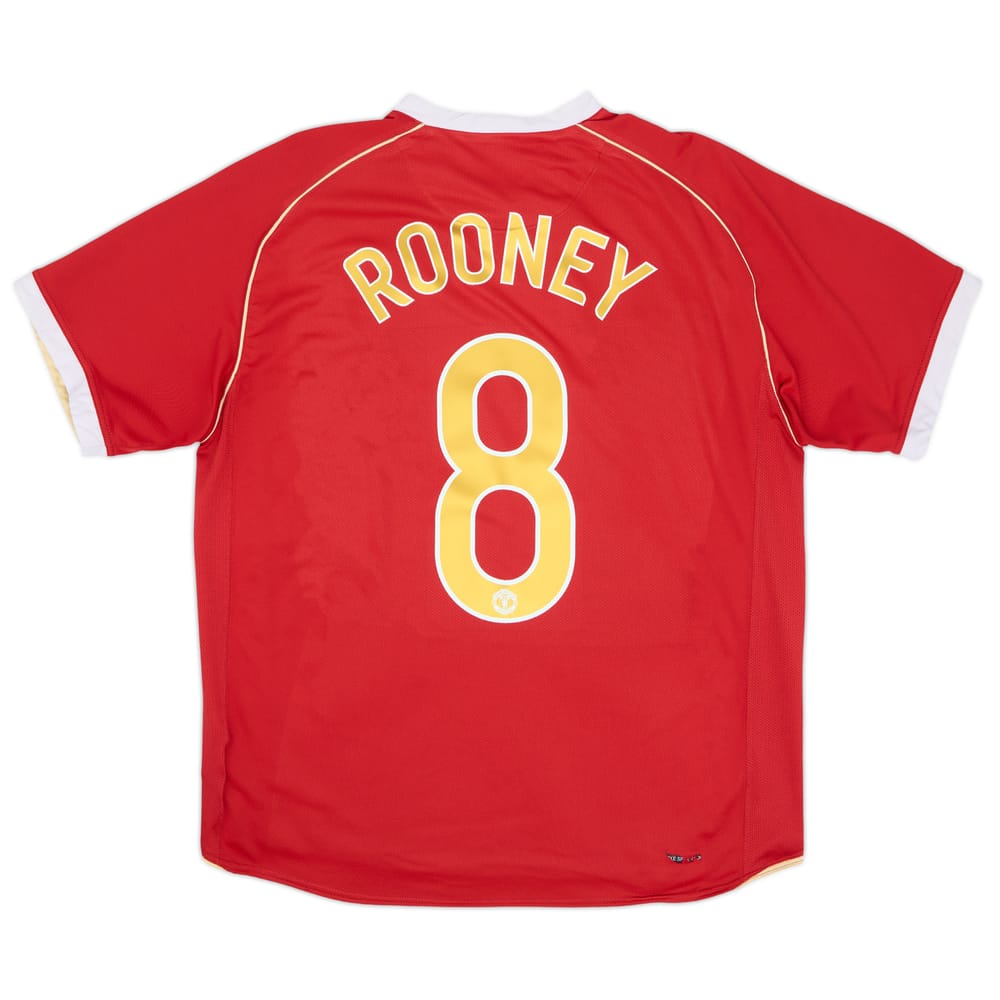 2006-07 Manchester United Home Shirt Rooney #8 - 6/10 - (L)