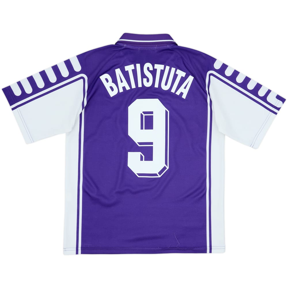 1999-00 Fiorentina Home Shirt Batistuta #9 - 8/10 - (S)