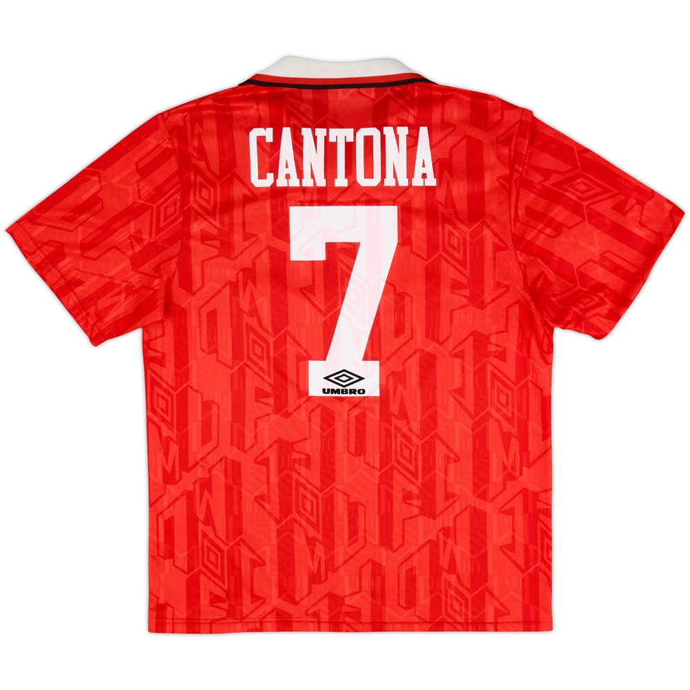 1992-94 Manchester United Home Shirt Cantona #7 - 6/10 - (L)