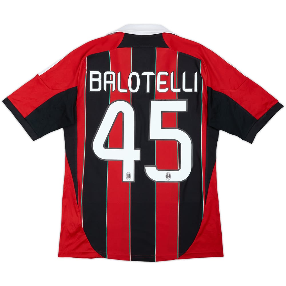 2012-13 AC Milan Home Shirt Balotelli #45 - 6/10 - (S)