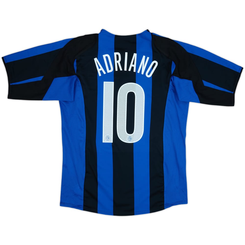2004-05 Inter Milan Home Shirt Adriano #10 - 8/10 - (L)