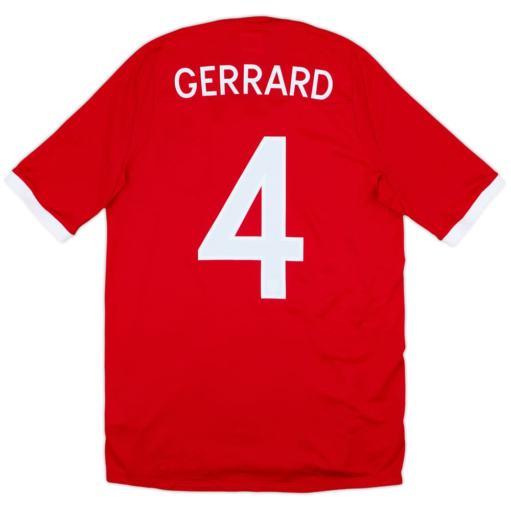 2010-11 England Away Shirt Gerrard #4 - 6/10 - (S)