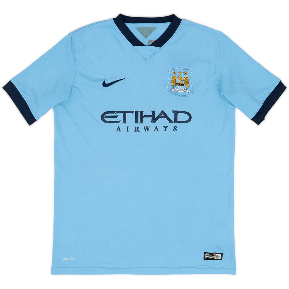 2014-15 Manchester City Home Shirt - 5/10 - (XL.Boys)