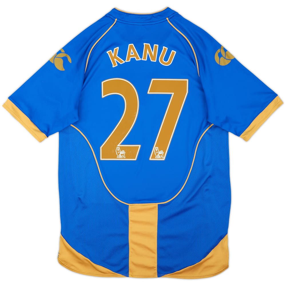 2008-09 Portsmouth Home Shirt Kanu #27 - 6/10 - (M)