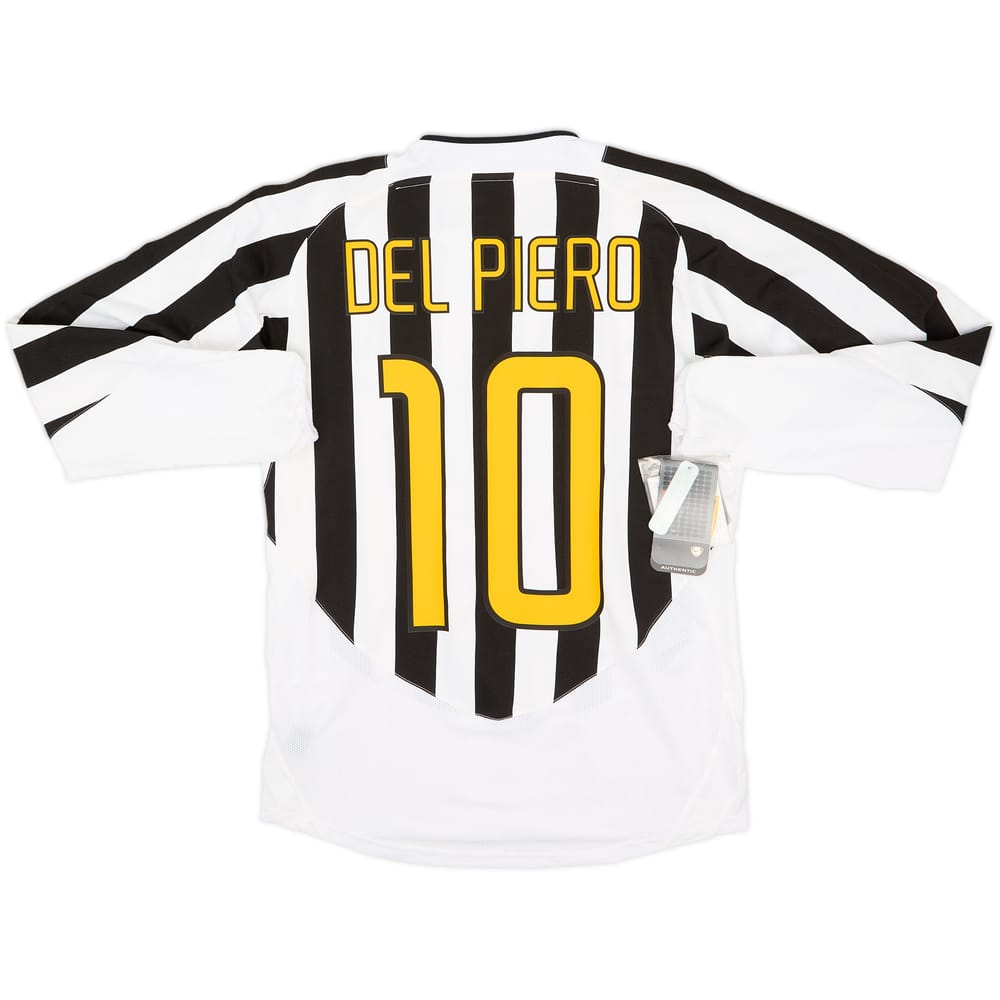 2003-04 Juventus Home L/S Shirt Del Piero #10 (S)