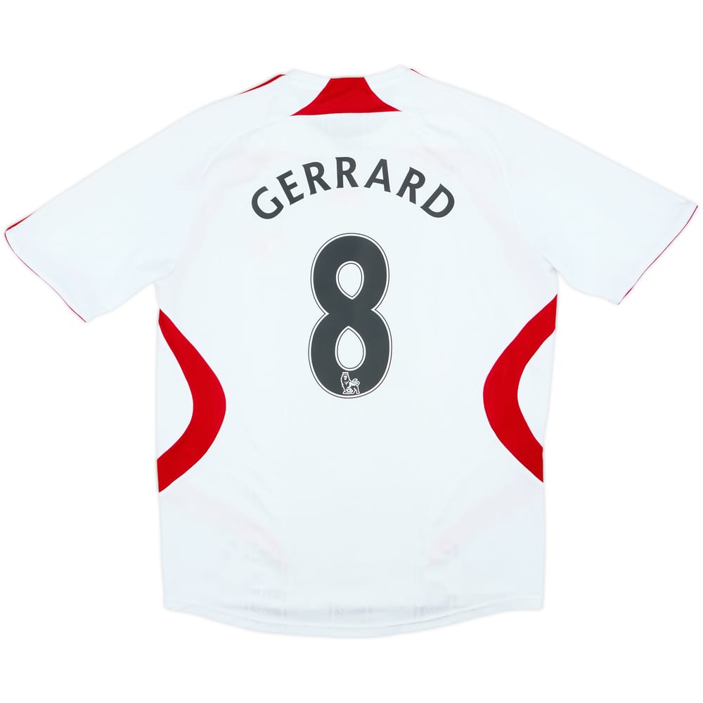 2007-08 Liverpool Away Shirt Gerrard #8 - 8/10 - (L)
