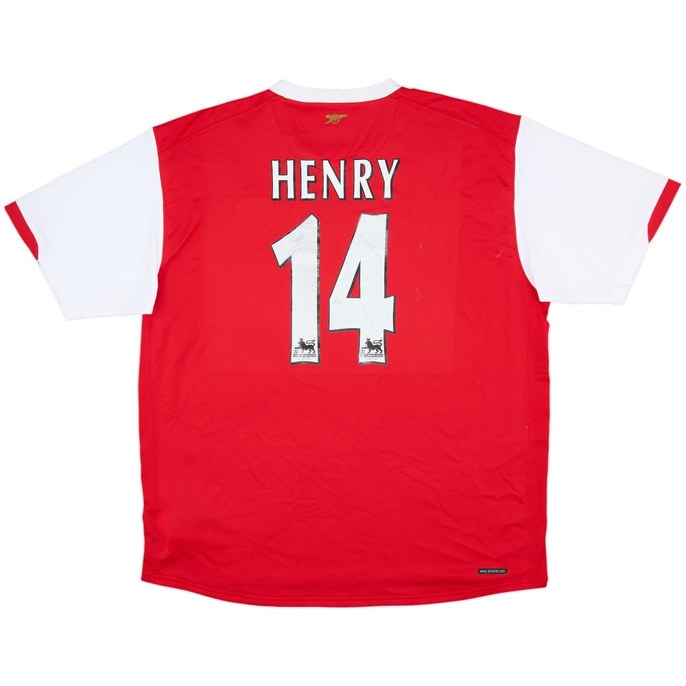 2006-08 Arsenal Home Shirt Henry #14 - 5/10 - (XL)