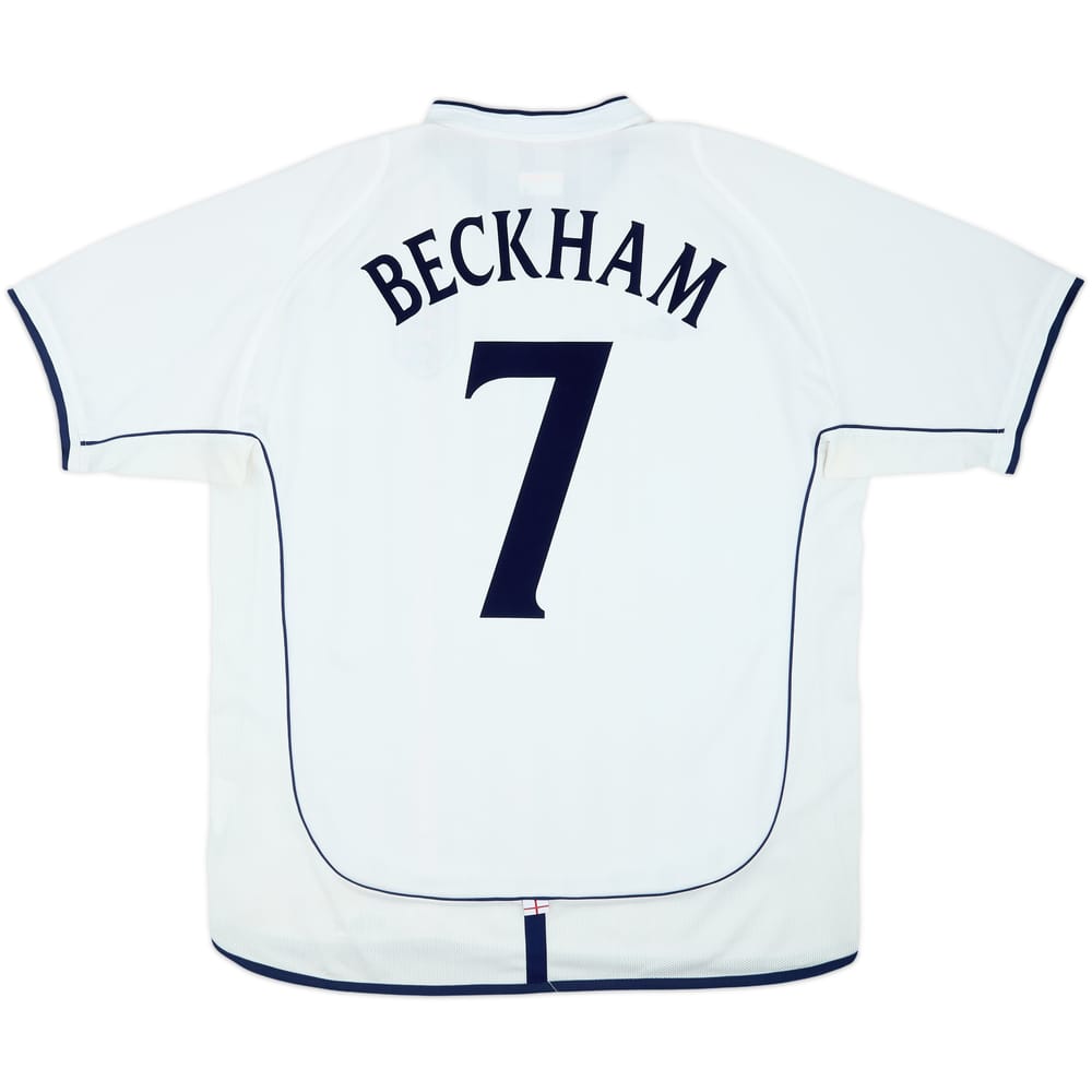 2001-03 Inglaterra Camiseta Local Beckham #7 - 6/10 - (XL)