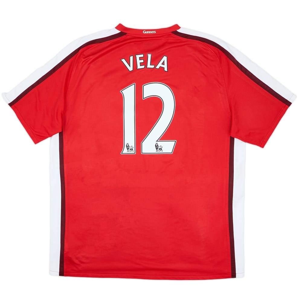 2008-10 Arsenal Home Shirt Vela #12 - 6/10 - (XXL)