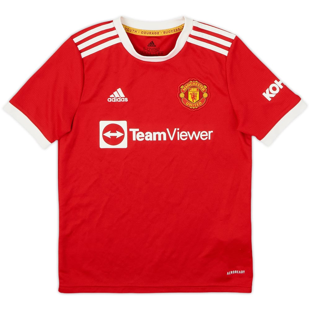 2021-22 Manchester United Home Shirt - 8/10 - (M.Boys)