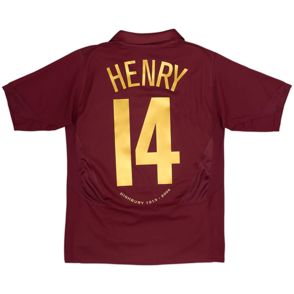 2005-06 Arsenal Local Camiseta Henry #14 - 9/10 - (XL.Boys)