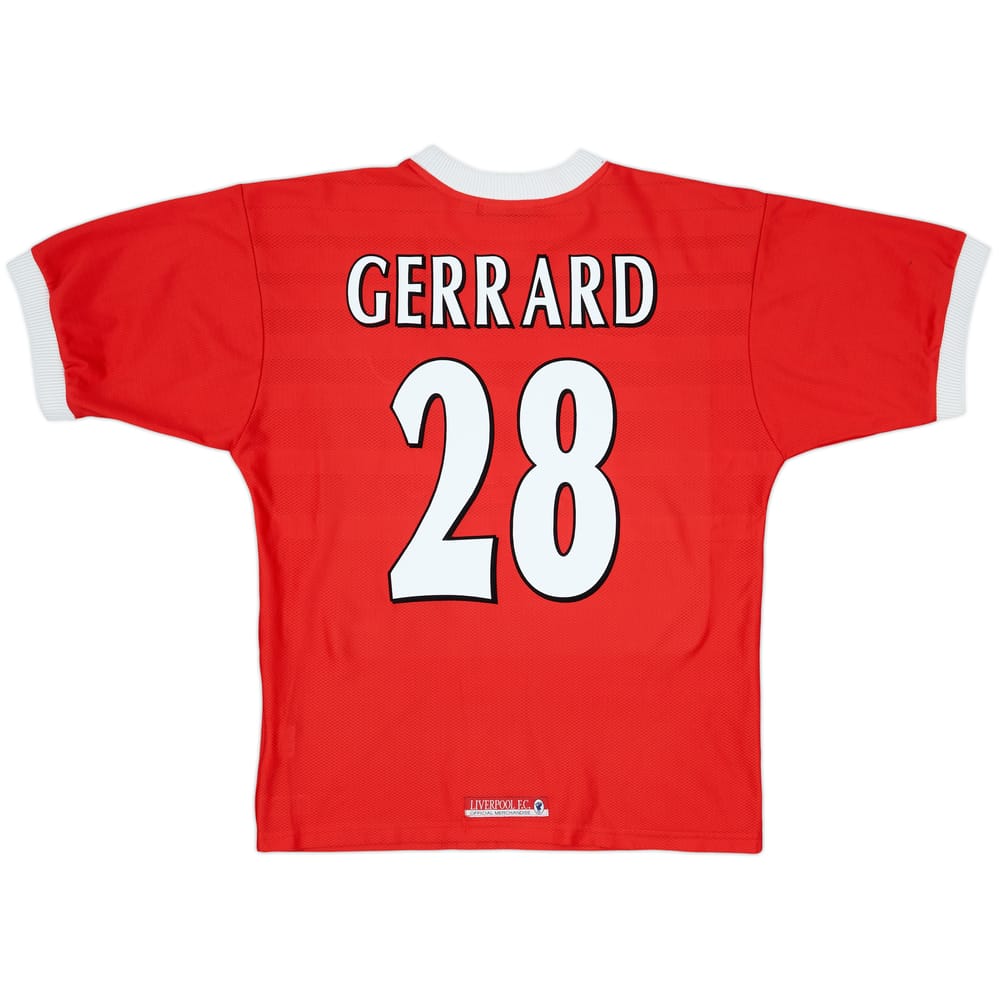 1998-00 Liverpool Home Shirt Gerrard #28 - 6/10 - (M)