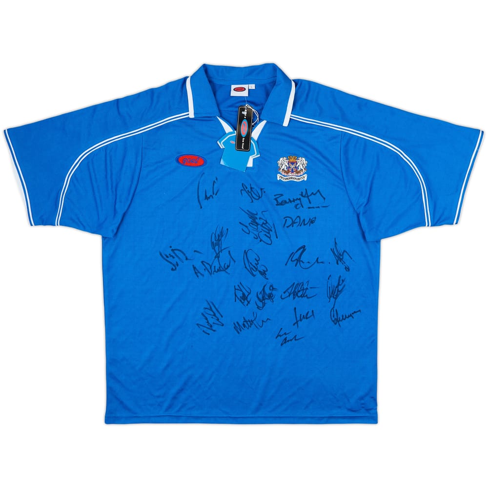 2002-03 Peterborough United Squad Signed Home Shirt (L)