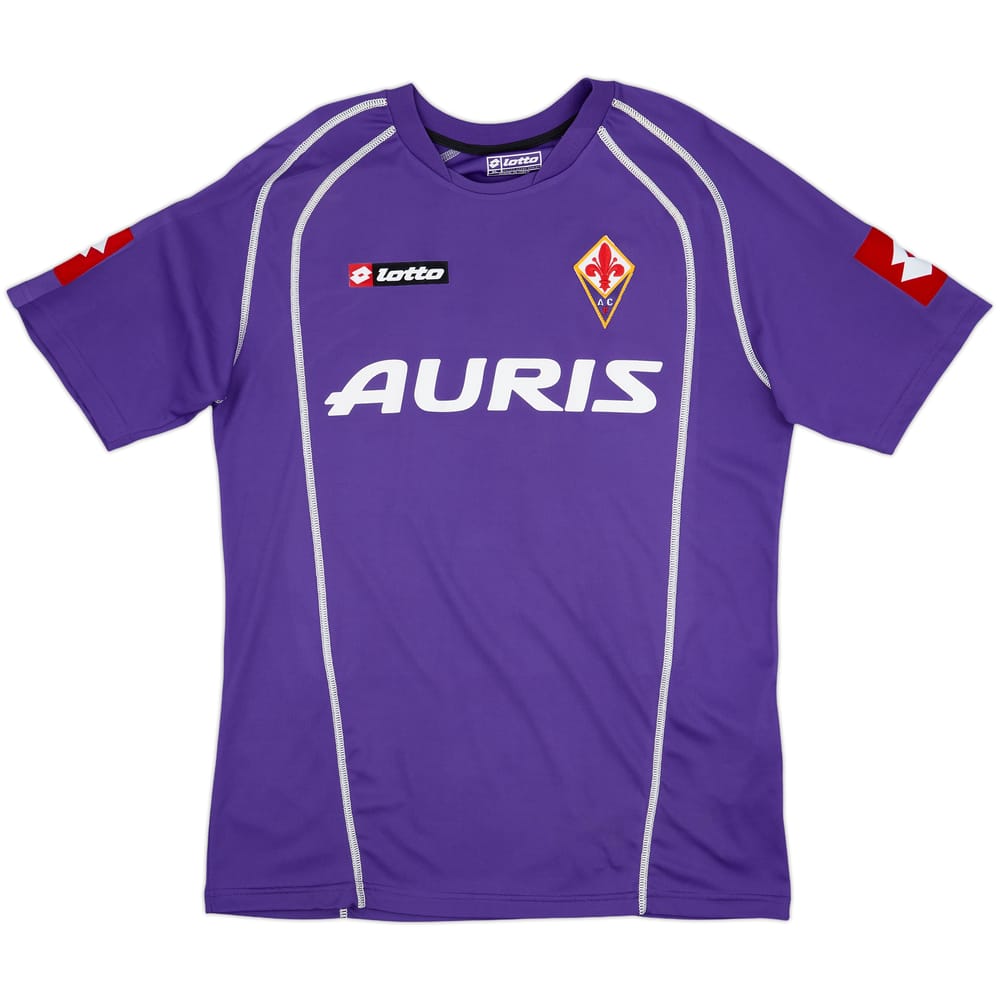 2005-07 Fiorentina Match Issue Signed Home Shirt Potenza #6