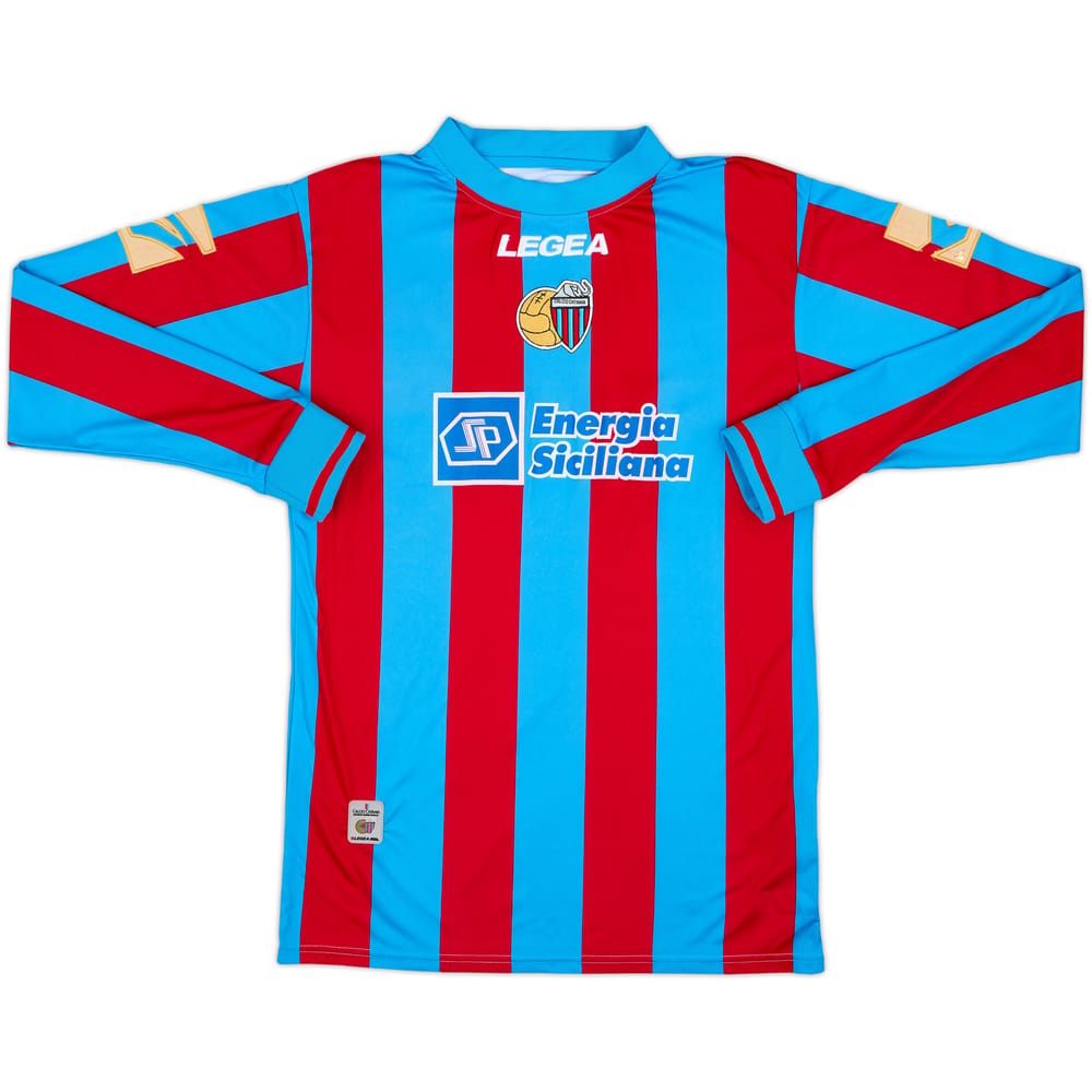 2008-10 Catania Match Issue Home L/S Shirt #18