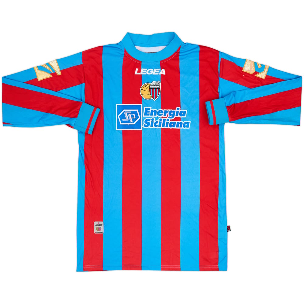 2007-08 Catania Youth Match Issue Home L/S Shirt #8