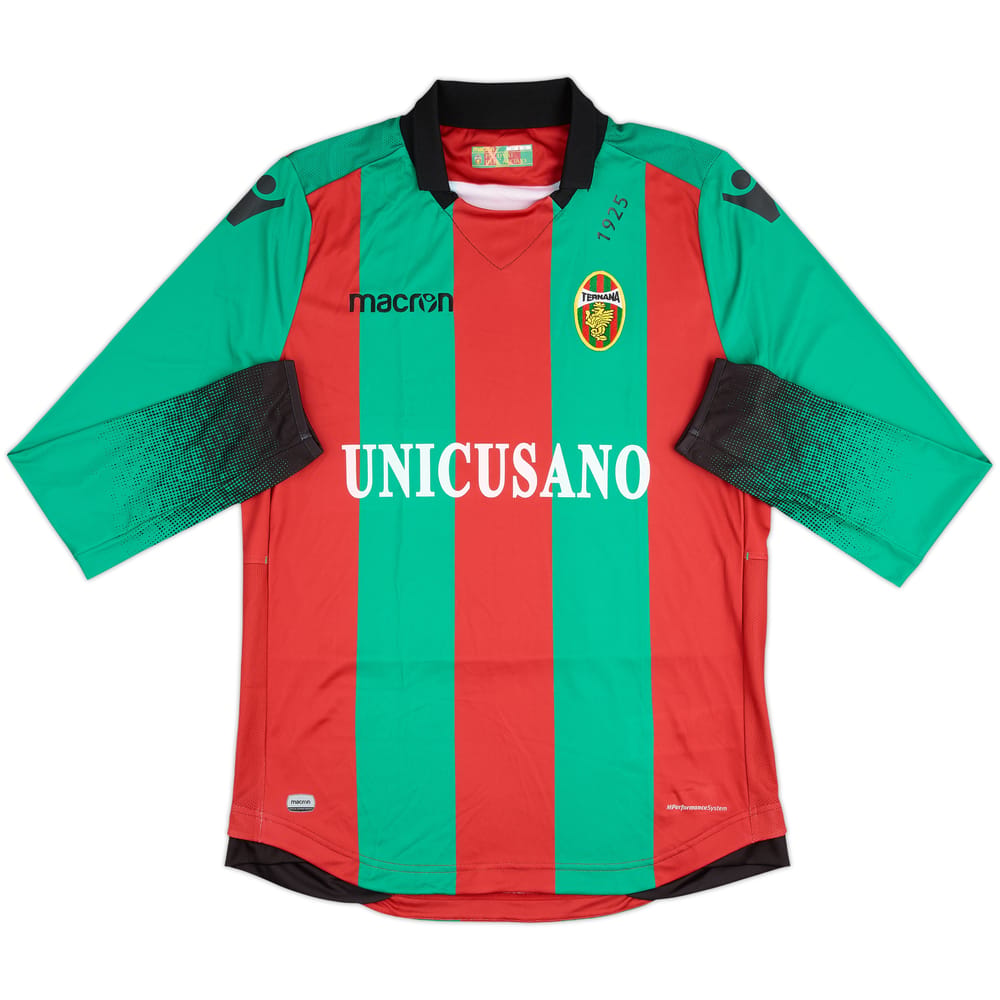 2018-19 Ternana Home L/S Shirt - 9/10 - (XL)