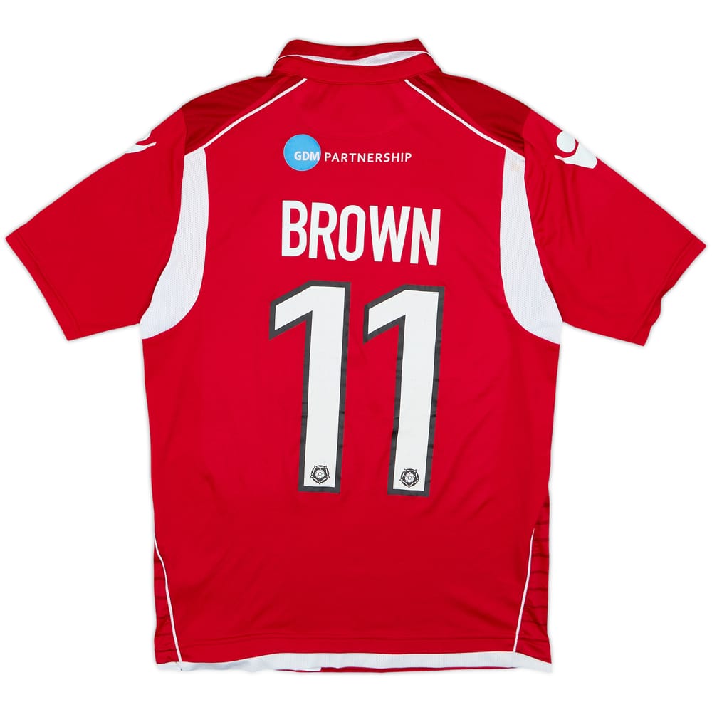 2016-17 Ebbsfleet Signed Home Shirt Brown #11 - 5/10 - (M)