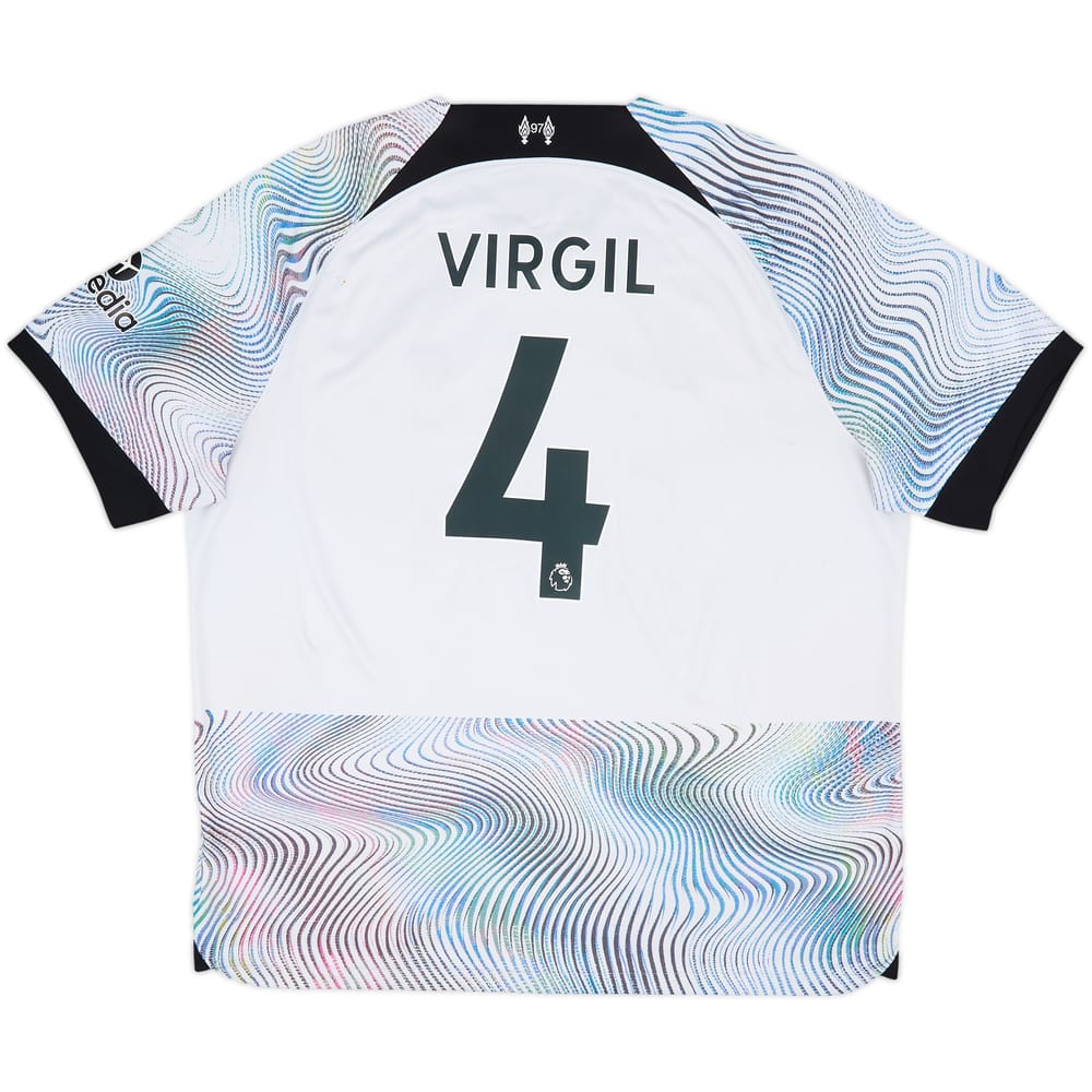 2022-23 Liverpool Away Shirt Virgil #4 - 5/10 - (XXL)