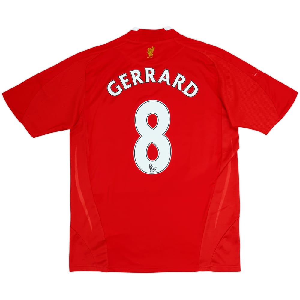 2008-10 Liverpool Camiseta Local Gerrard #8 - 6/10 - (XL.Boys)
